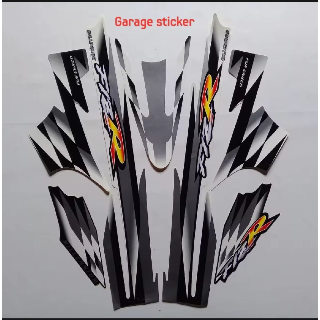 striping motor / stiker yamaha F1zr milenium hitam