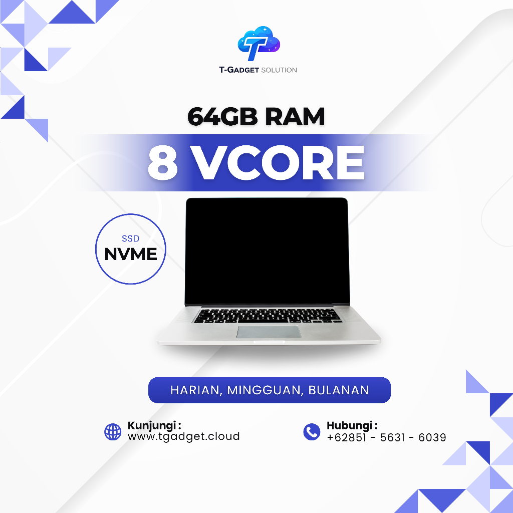 RDP VPS 64GB 8 Core Murah - Server Windows Linux 24 Jam Nonstop Anti Suspend