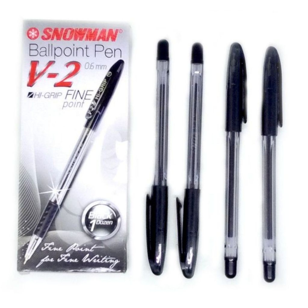 

Pulpen Snowman V2 Hitam 12 s