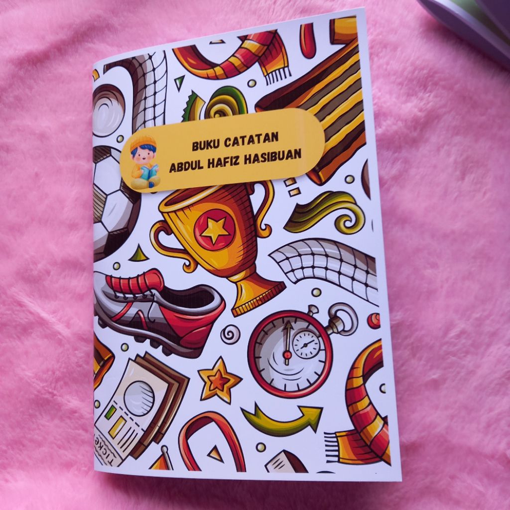 

buku tulis custom nama dan foto sendiri