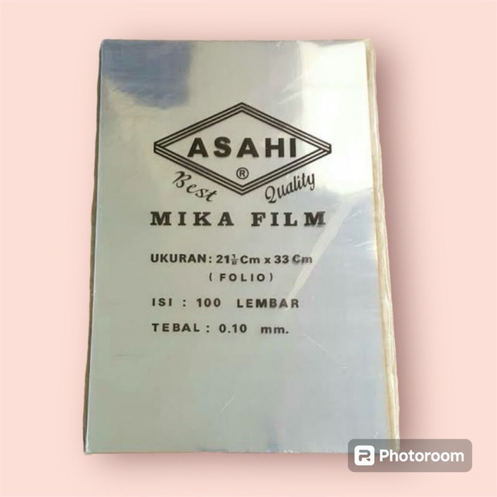 

# Mika film A4, Folio Asahi 0.10MM/ Mika cover Jilid bening Pop1 Asahi