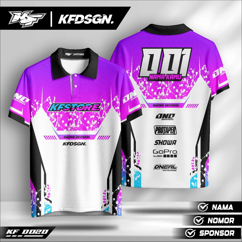 Jersey Balap Custom Satuan – Baju Racing Full Sublim Desain Bebas