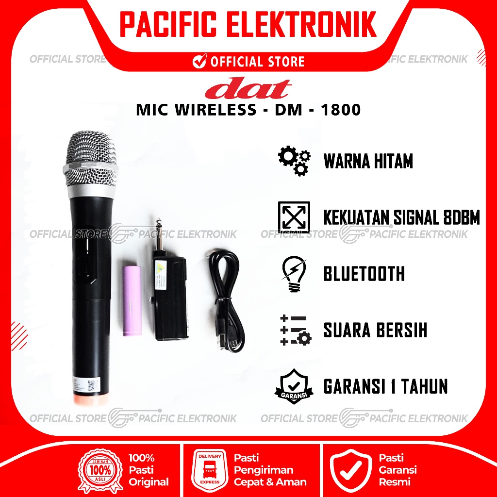 Microphone / Mic Wireless DAT DM-1800 / DM1800