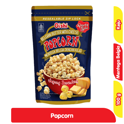 

Oishi Popcorn Belgian Butter Cheese 100g