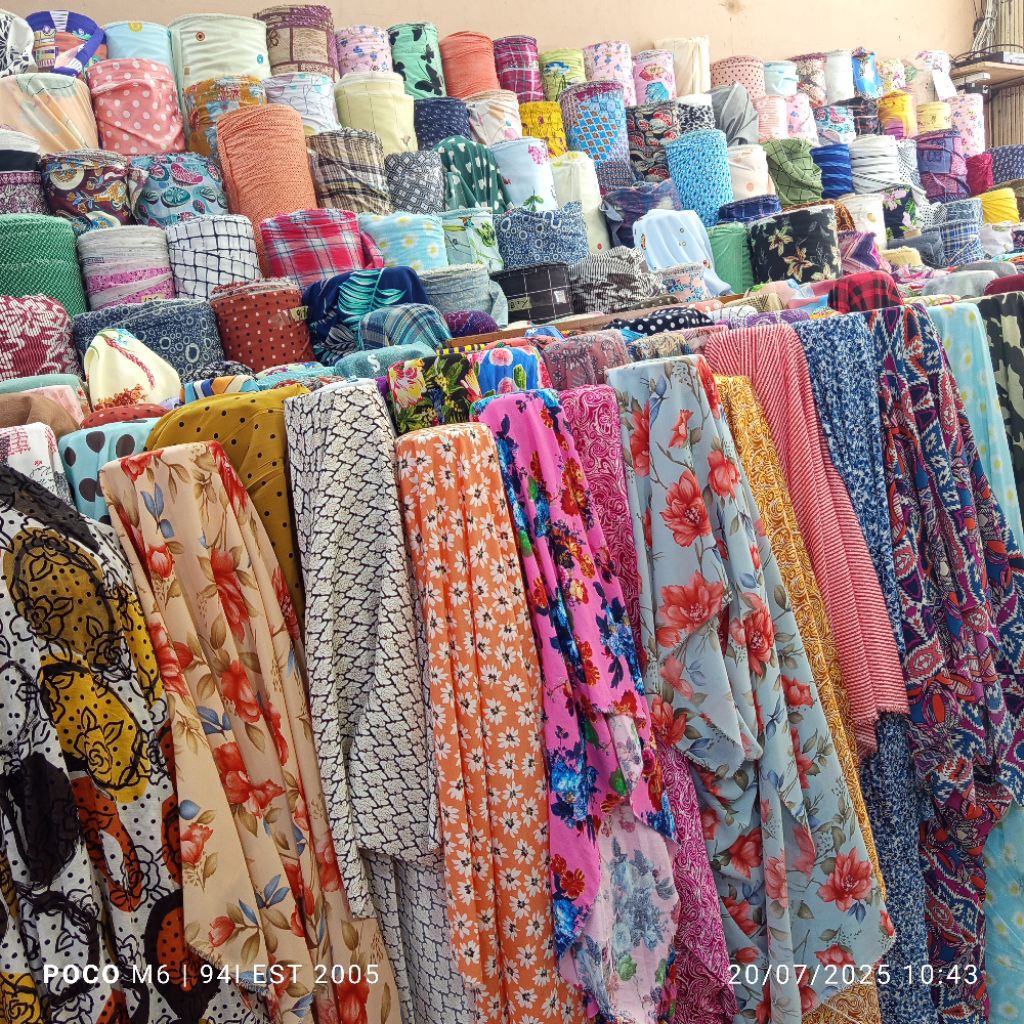 HARGA/0,5 M - BAHAN WOLLYCREPE MOTIF | BAHAN WOLLYCREPE PREMIUM | KAIN WOLLYCREPE PREMIUM MOTIF