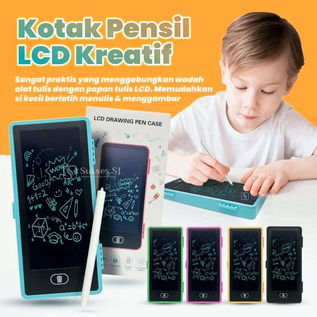 

Kotak Pensil Lcd Writing kalkulator Drawing Box Case Ukuran Besar Pencil