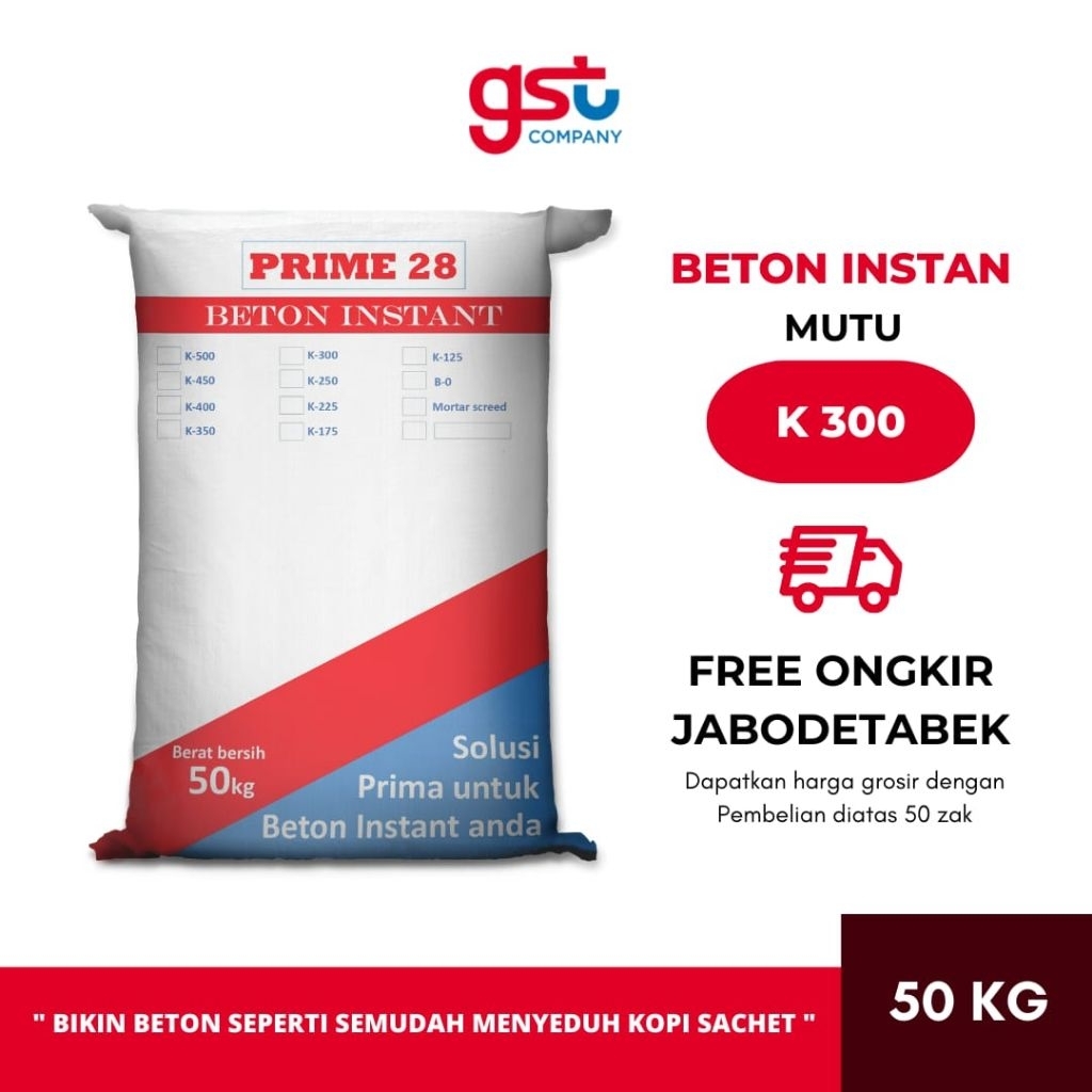 Beton instan k-300 1Do Free ongkir jabodtebaek