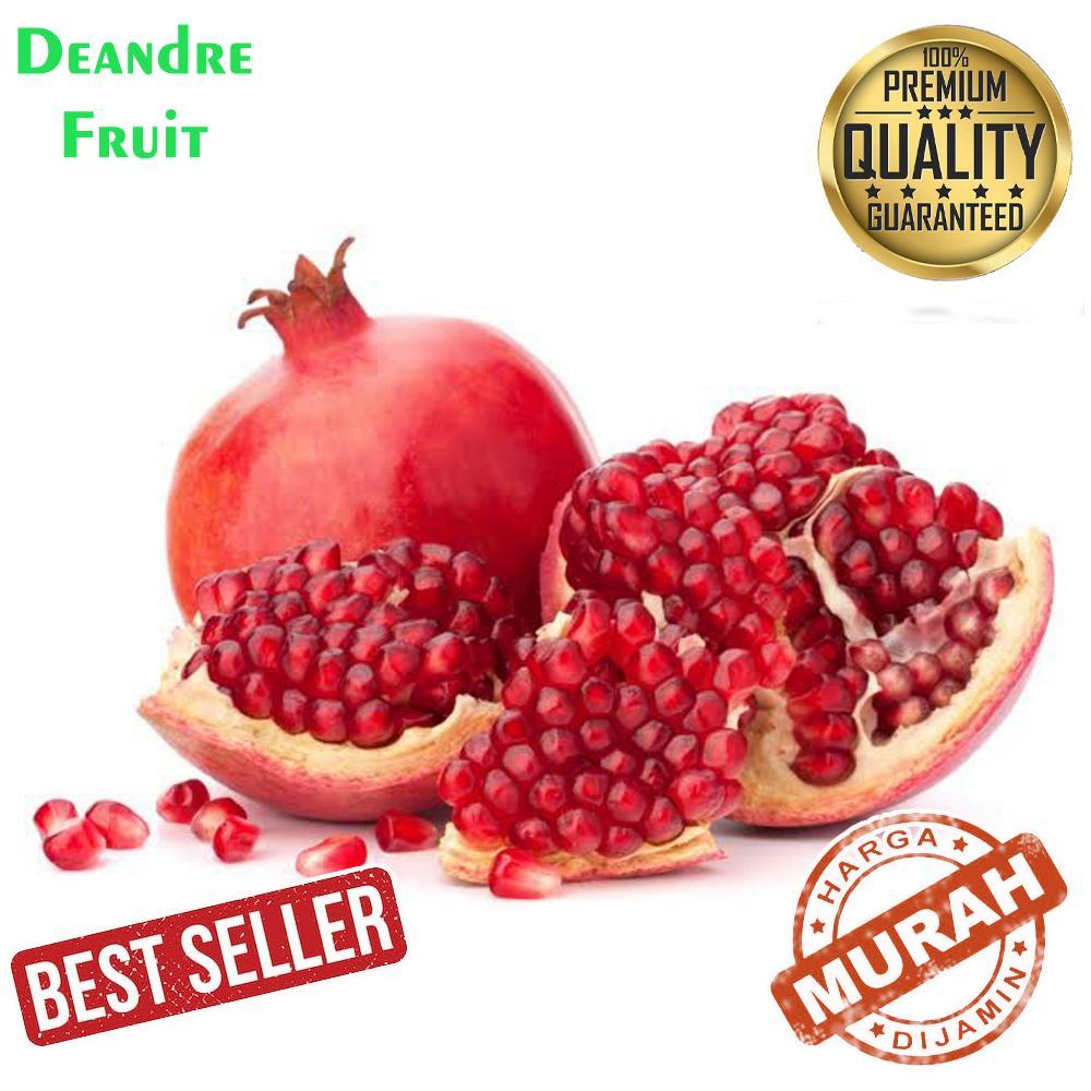 

GROSIR MURAH 1 dus Buah Delima import Merah dalemnya Pomegranate red