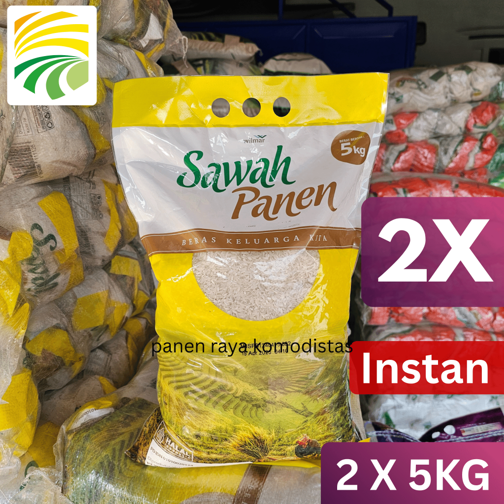 

Beras Sawah Panen 5kg x 2 Pcs