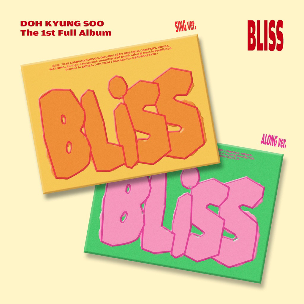 [PRE ORDER] THE 1ST FULL ALBUM DOH KYUNG SOO BLISS SING ALONG VER OFFICIAL MURAH D.O KYUNGSOO EXO