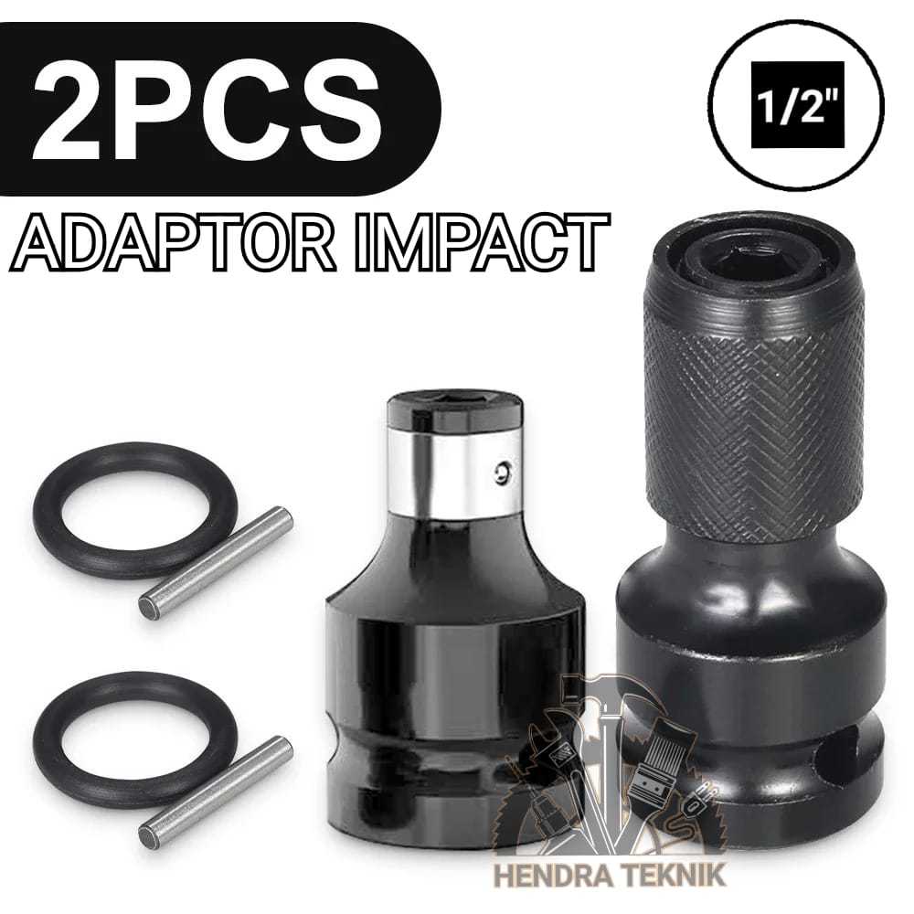 2 PCS ADAPTER SOKET JADI OBENG KEPALA IMPACT WRENCH KE OBENG ADAPTOR IMPACT WRENCH  - MATA OBENG ANG