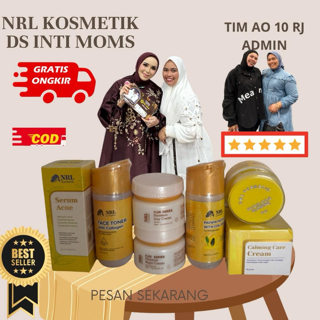 CREAM EKONOMIS NRL+CALMING+SANBLOK+SERUM ACNE NRL