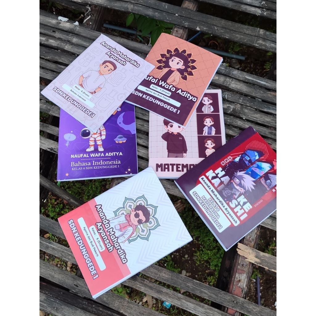 

10pcs Buku Tulis Custom ada lebih dari 100 desain siap pakai