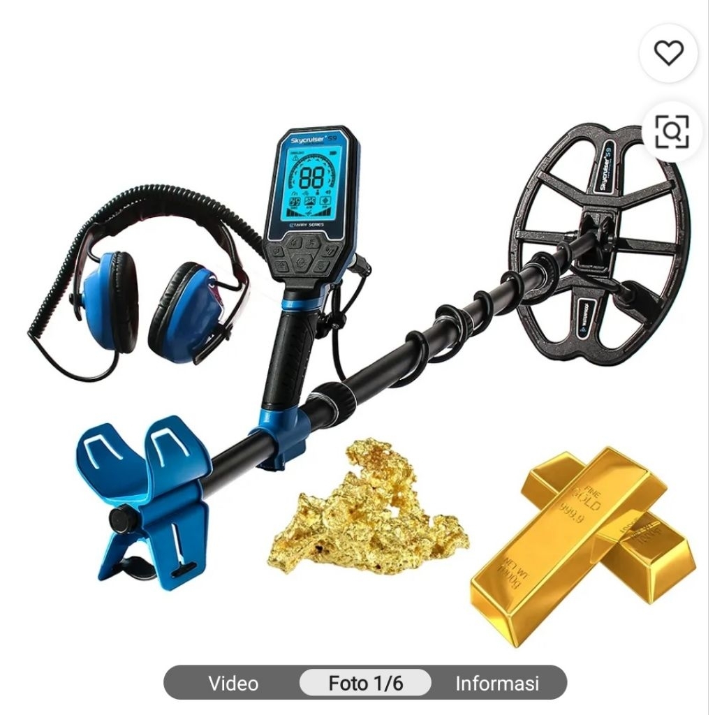 Skycruiser S9 detektor Emas logam bawah tanah anti air 3d terbaik