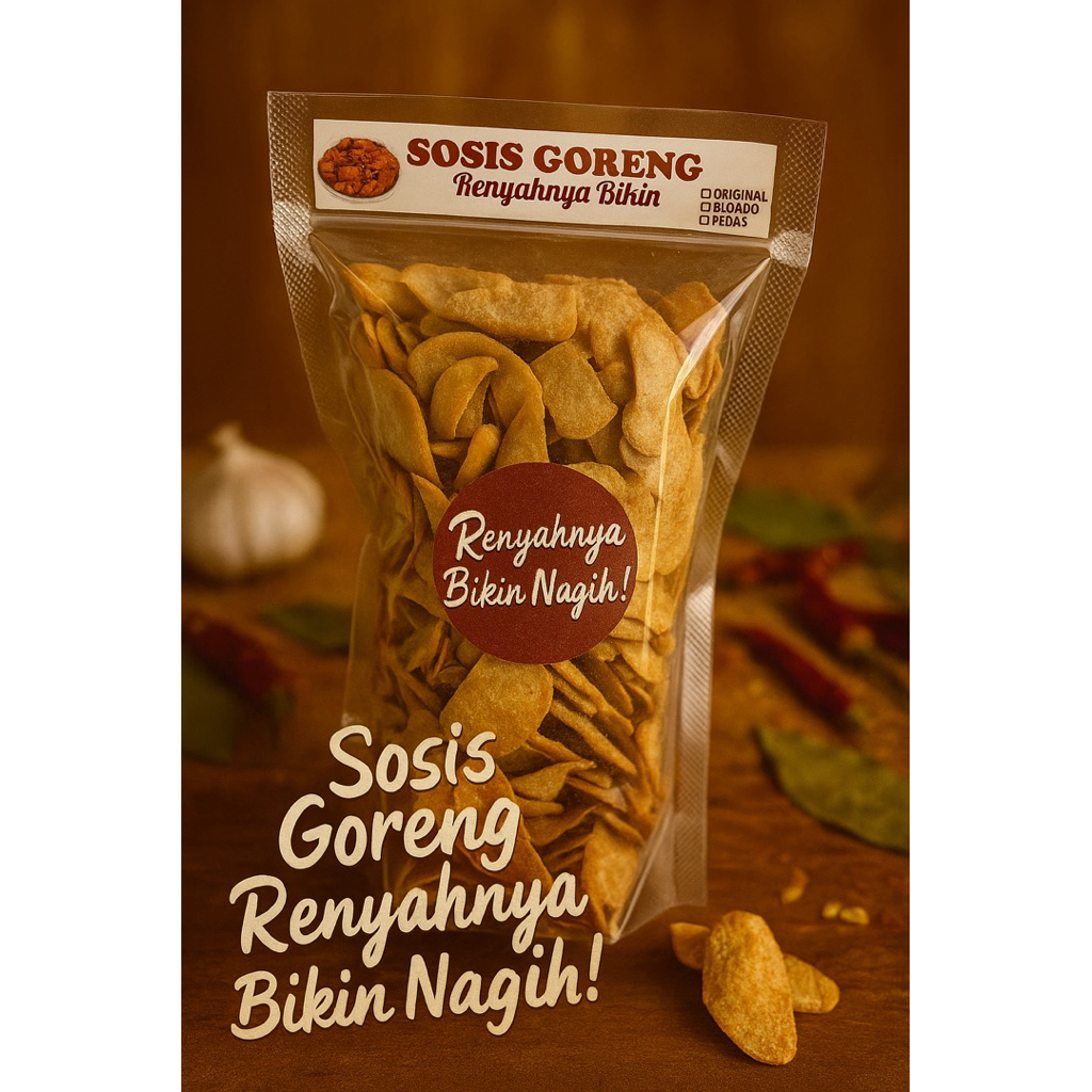 

Sosis Goreng, Renyahnya Bikin Nagih 250gr