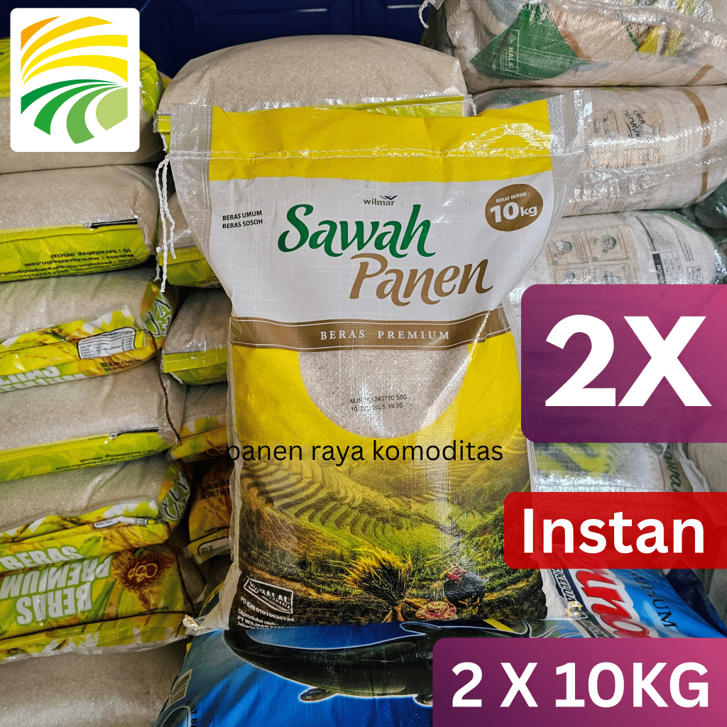 

Beras Premium Sawah Panen 10 Kg x 2 Pcs