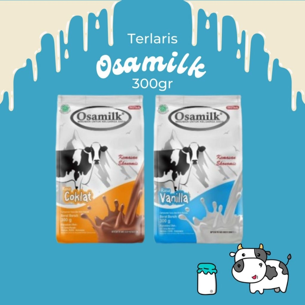 

Terlaris - Osamilk 300gr rasa coklat & vanila