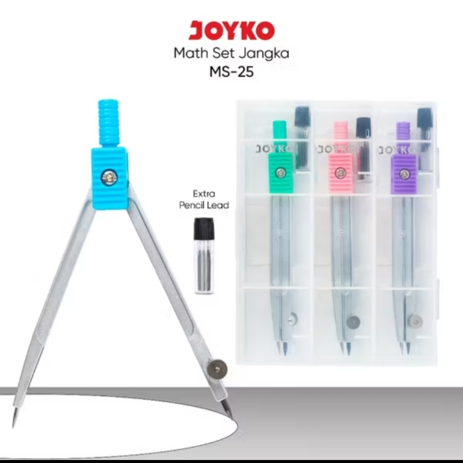 

Joyko Math Set Jangka MS-25 Warna Keren Menarik
