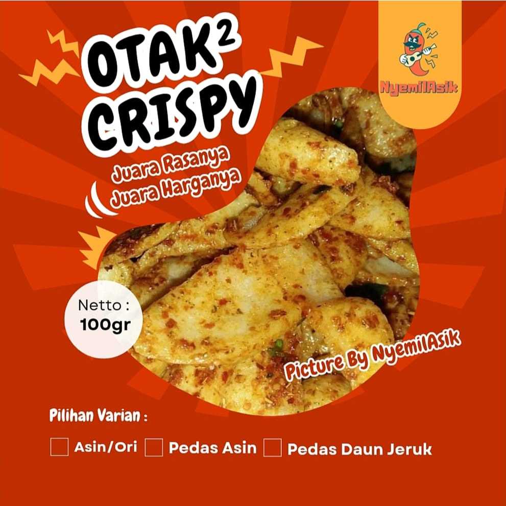 

100 Gram - Otak Otak Crispy Pedas Daun Jeruk Original (BISA COD)