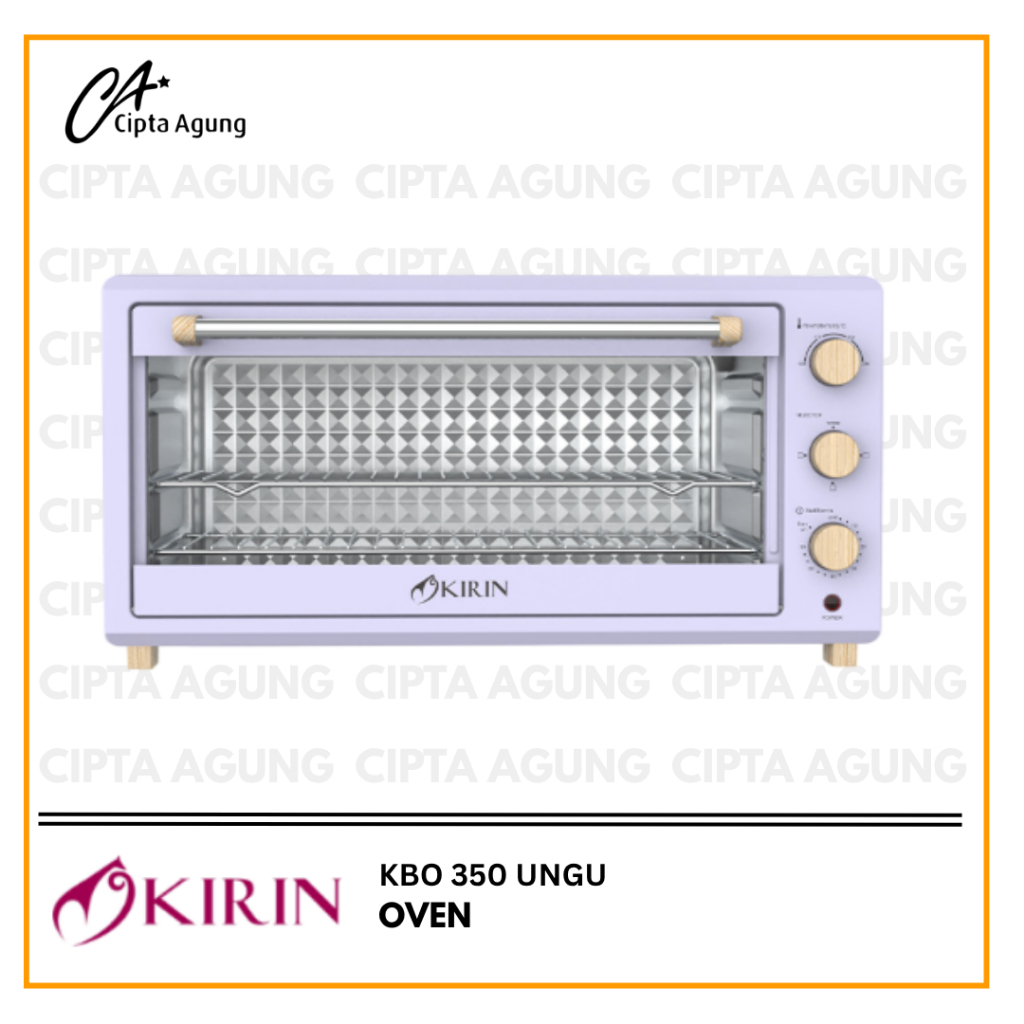 KIRIN BEAUTY OVEN 35 LITER KBO -350 PURPLE KBO 350 WB PURPLE -LOW WATT