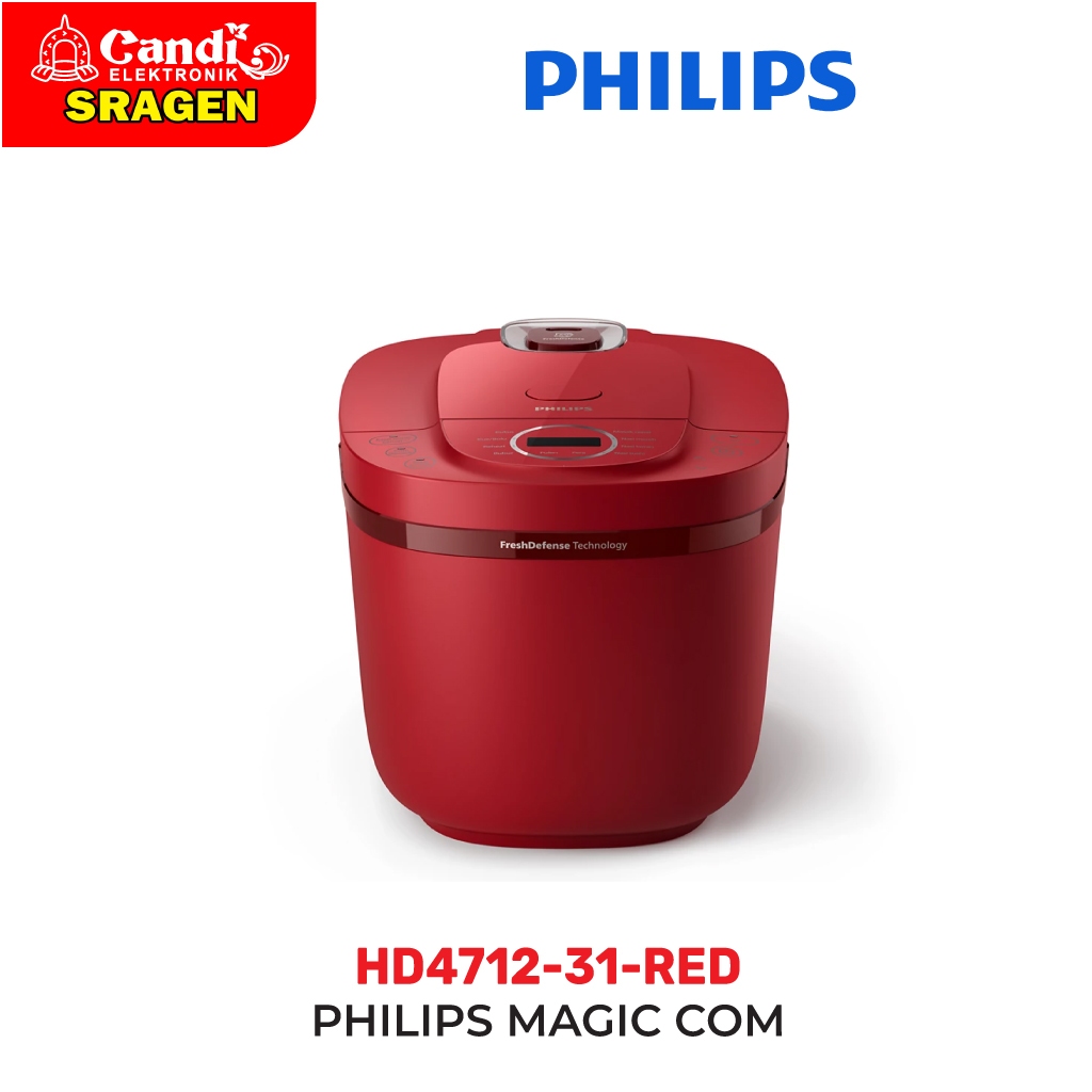 PHILIPS Magic Com Digital 1.8 Liter - HD4712-31-RED