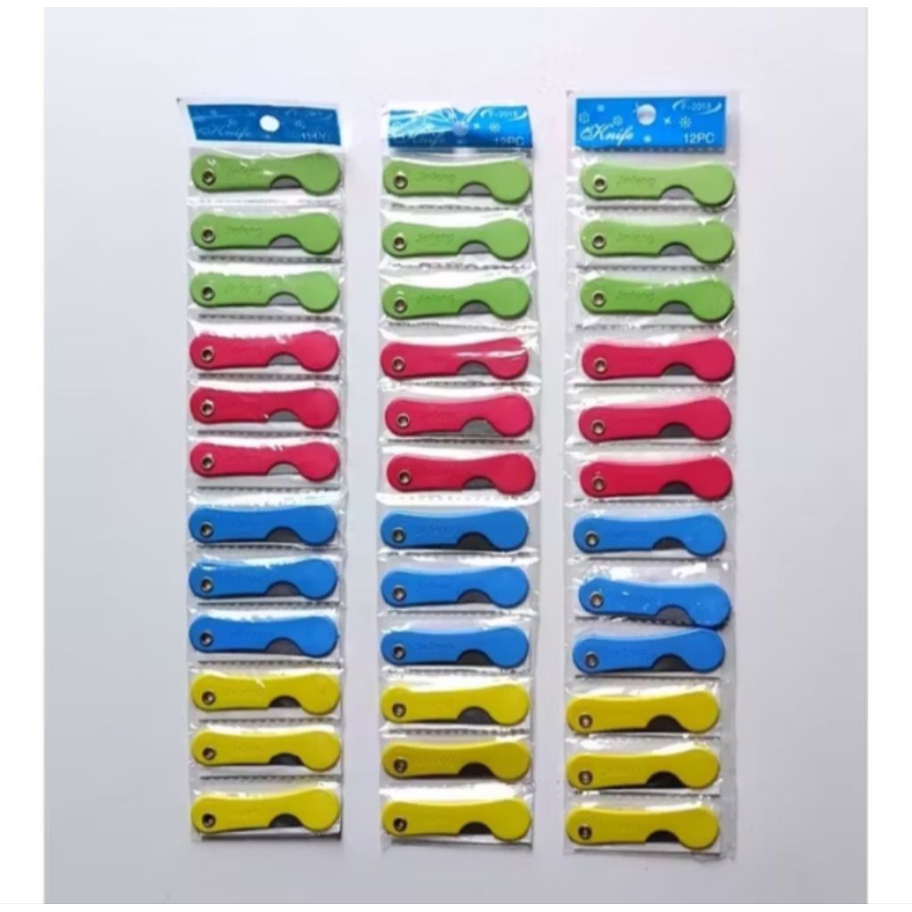 

Pisau catter lipat mini renteng (12 pcs)