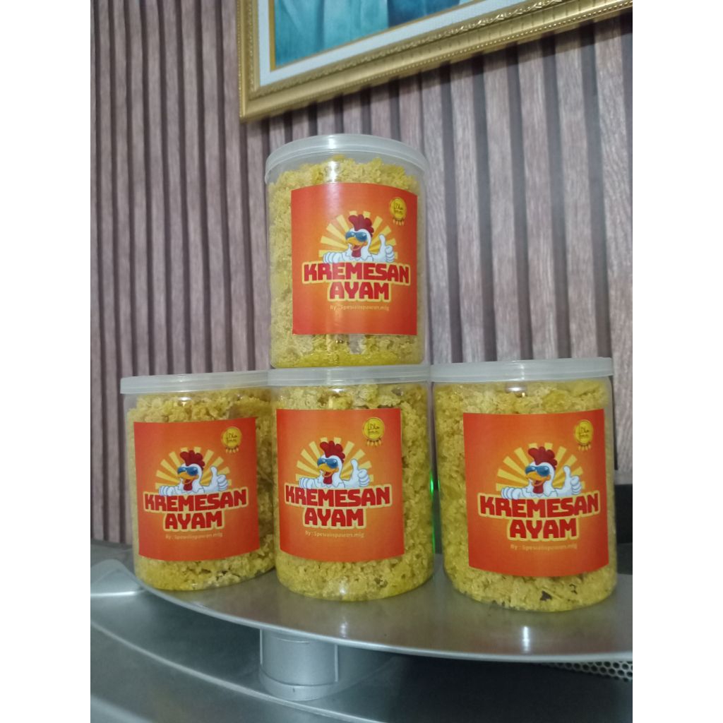 

kremesan ayam topping makan topping nasi