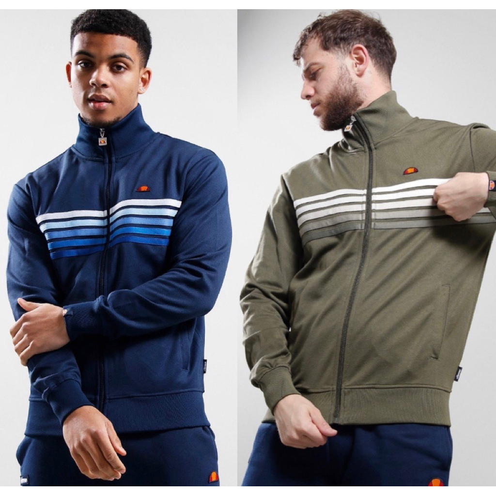 ELLESSE TRACKTOP CORI NAVY AND OLIVE