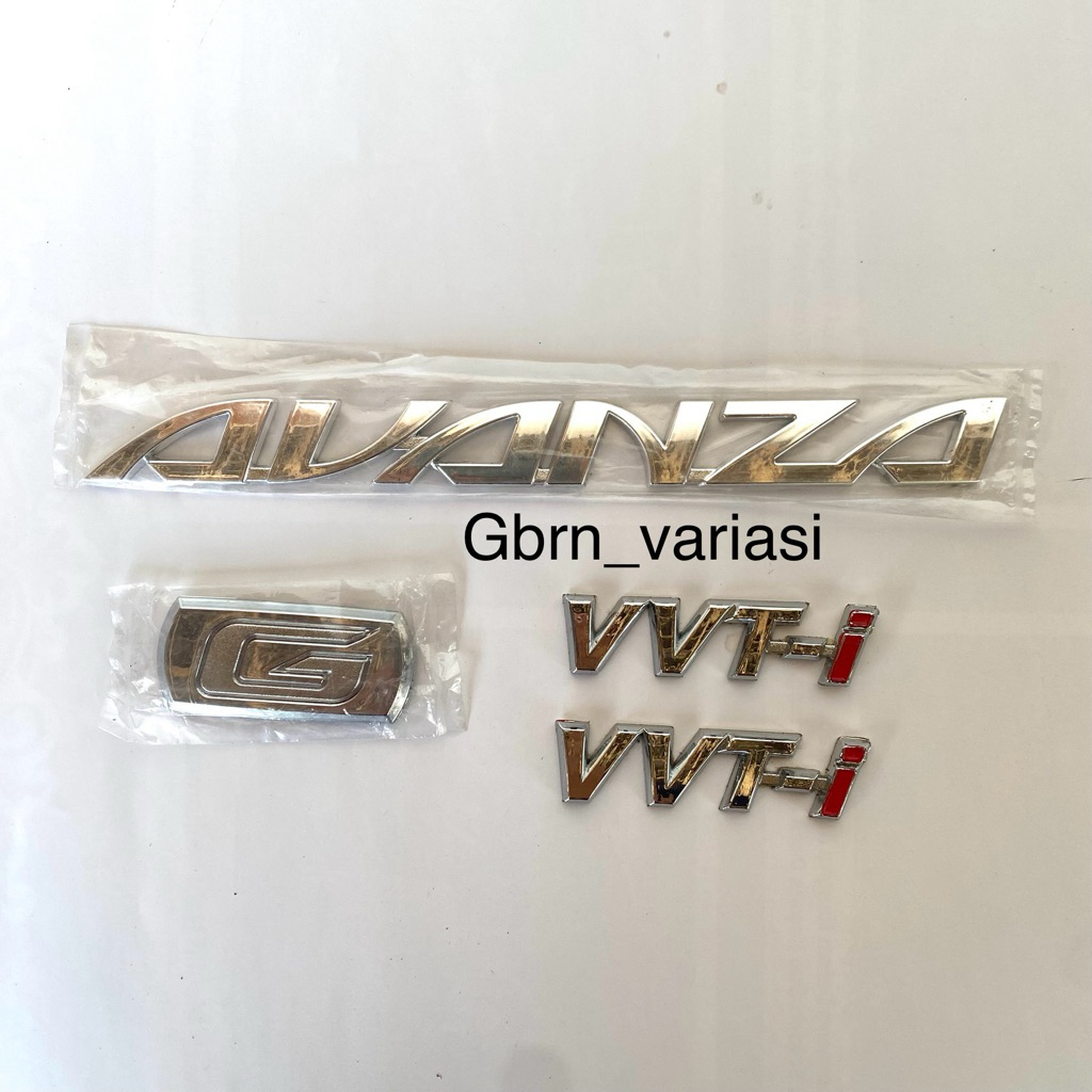Emblem Avanza G 1.5 / embem avanza new / emblem avanza baru G vvti 1.5