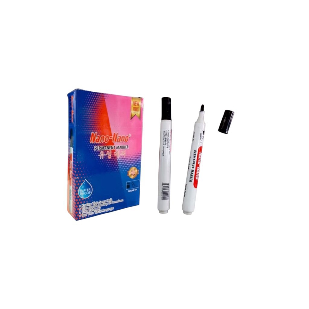 

spidol permanent hitam / kotak #