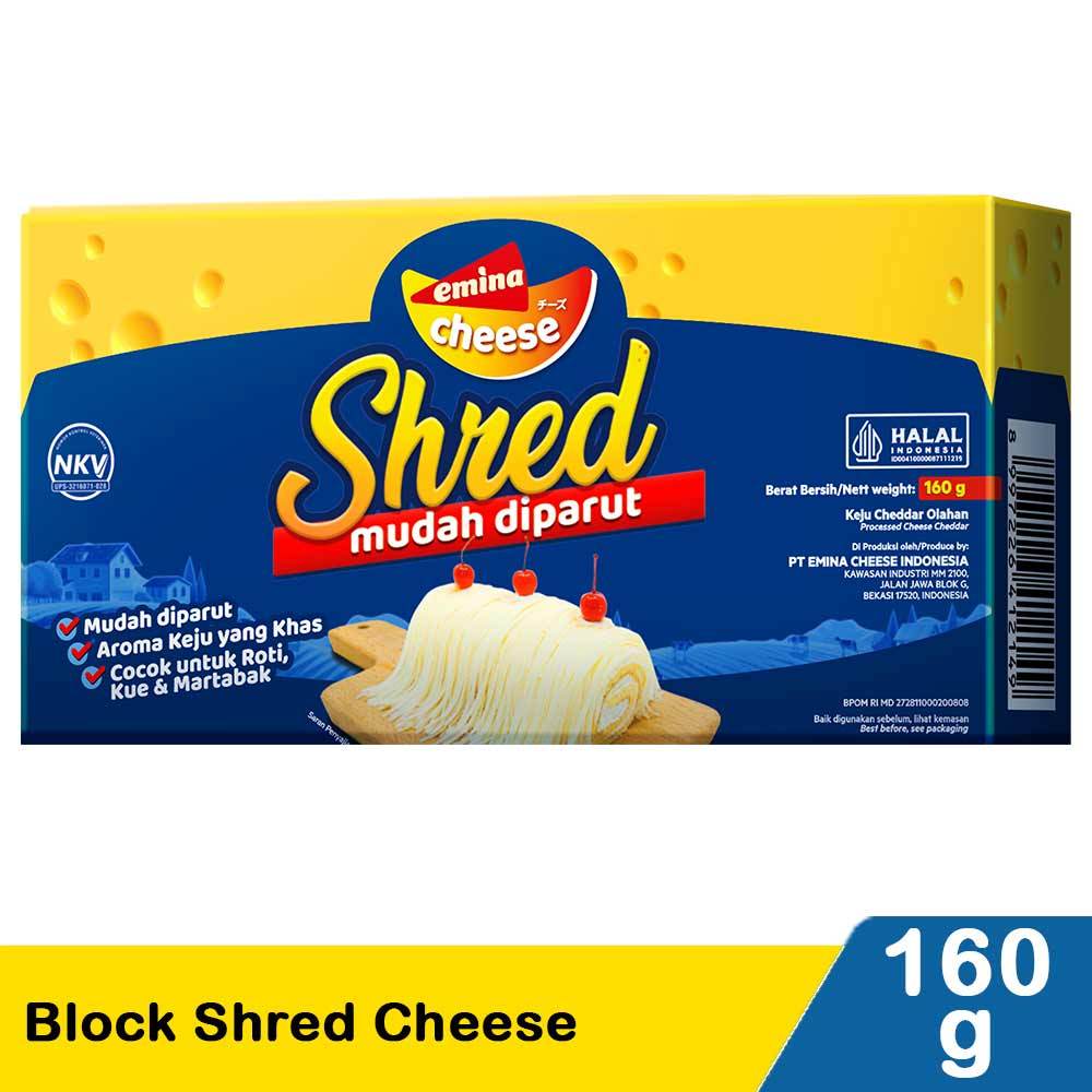 

Emina Shred Cheese Mudah Diparut 160 gram