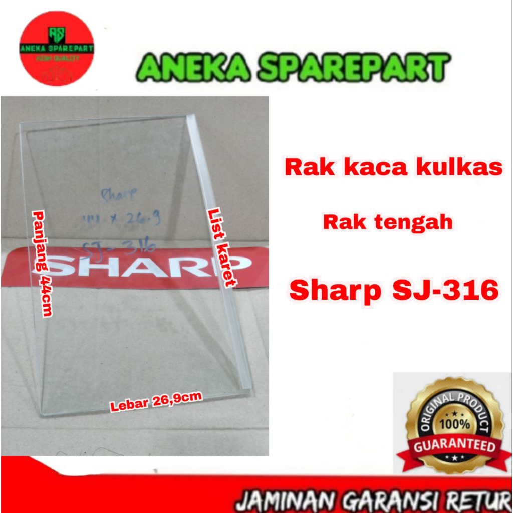 rak tengah kulkas sharp SJ-316