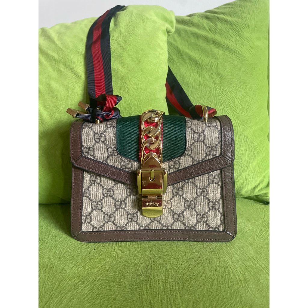 Tas Gucci PVC mix Kulit Asli Shoulder / Ketek