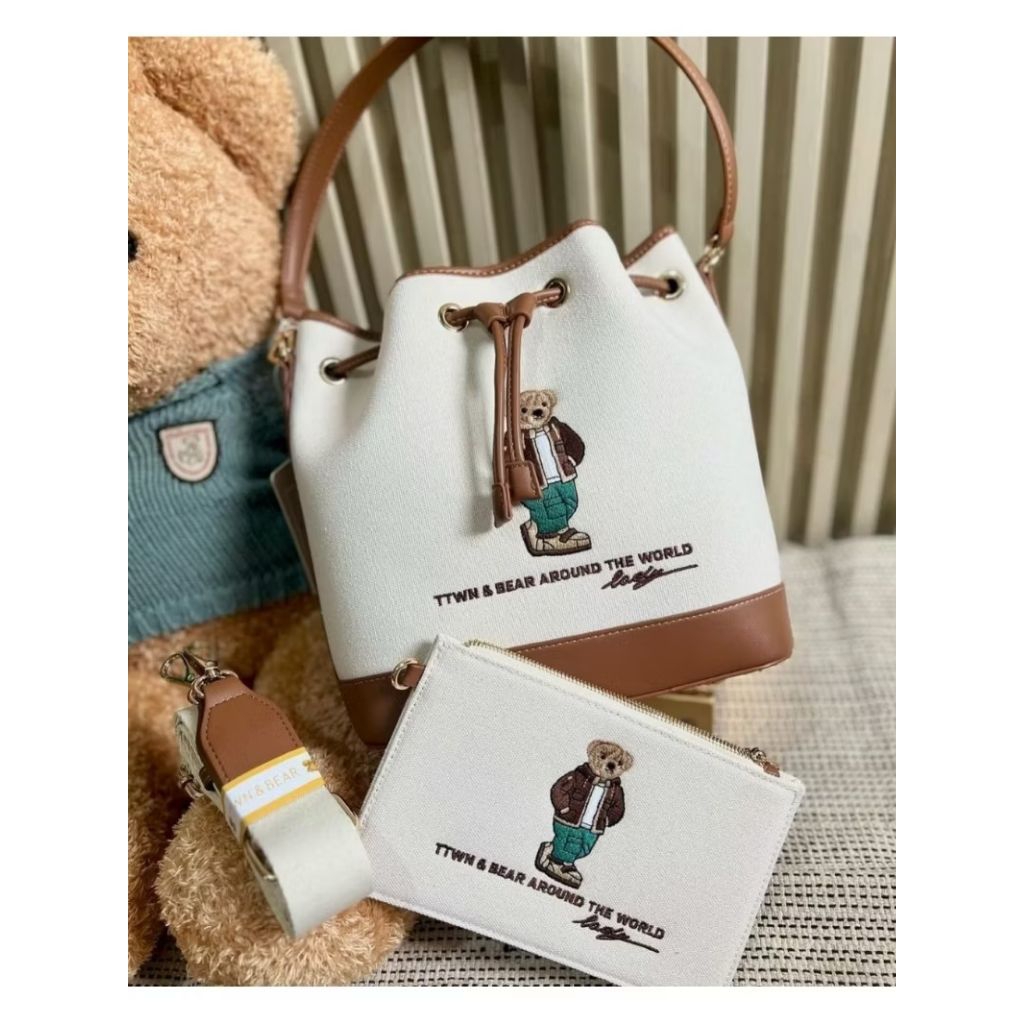 New ready stock tas kanvas serut sz L ttwn ori bkk