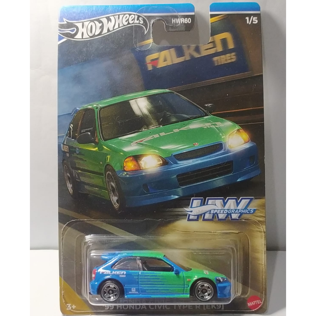 HOT WHEELS HW SPEED GRAPHICS '99 HONDA CIVIC TYPE R (EK9)
