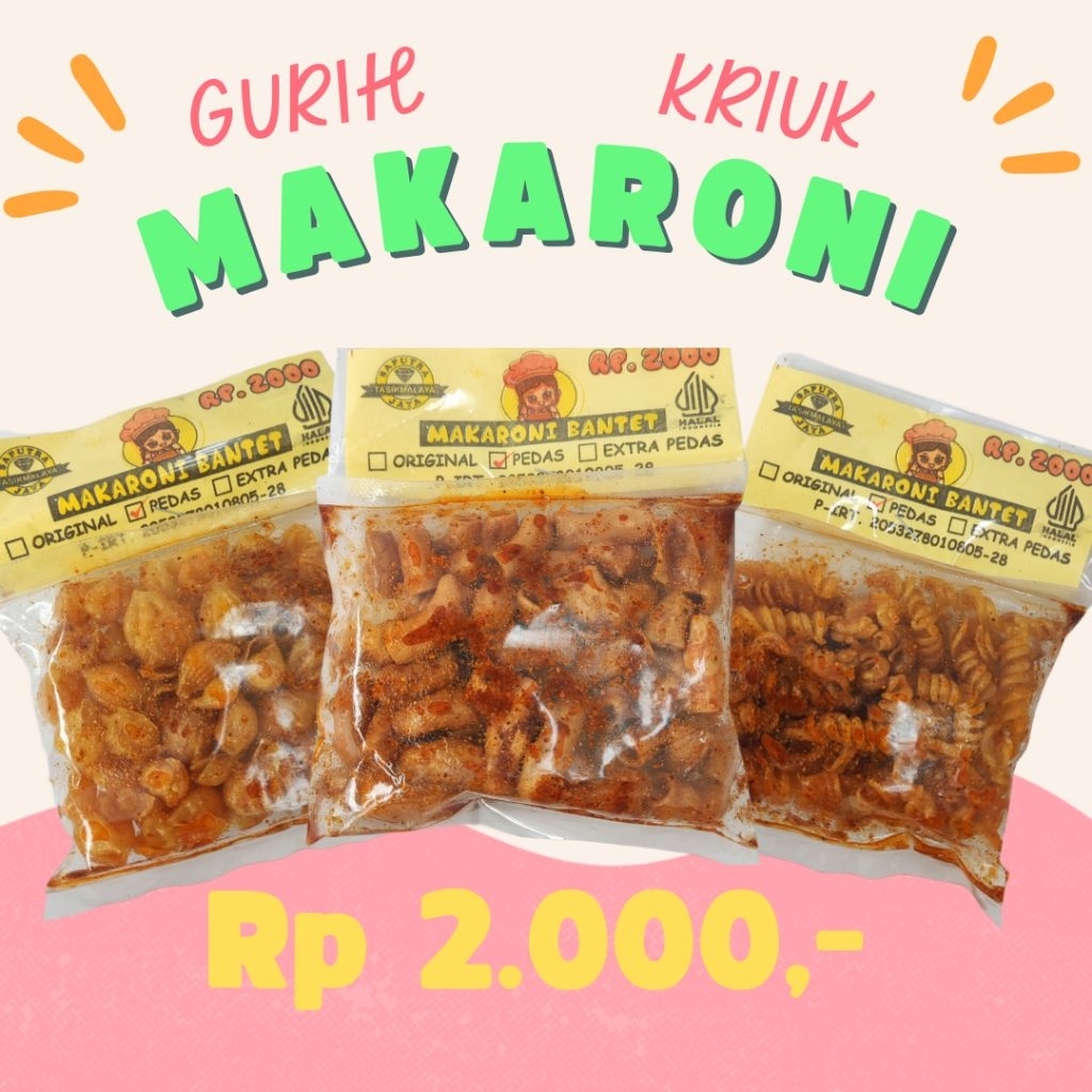 

MAKARONI MAKRONI BANTET 2000an PEDAS ORIGINAL 6 VARIAN