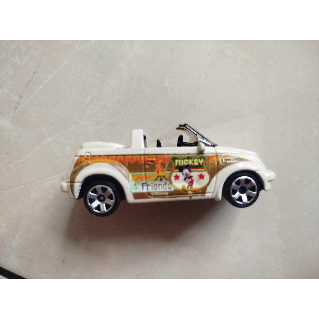 ASSORTED DIECAST LOOSE : MATCHBOX - CHRYSLER PT CRUISER CONVERTIBLE  / WHITE PEARL VARIANT VERY RARE