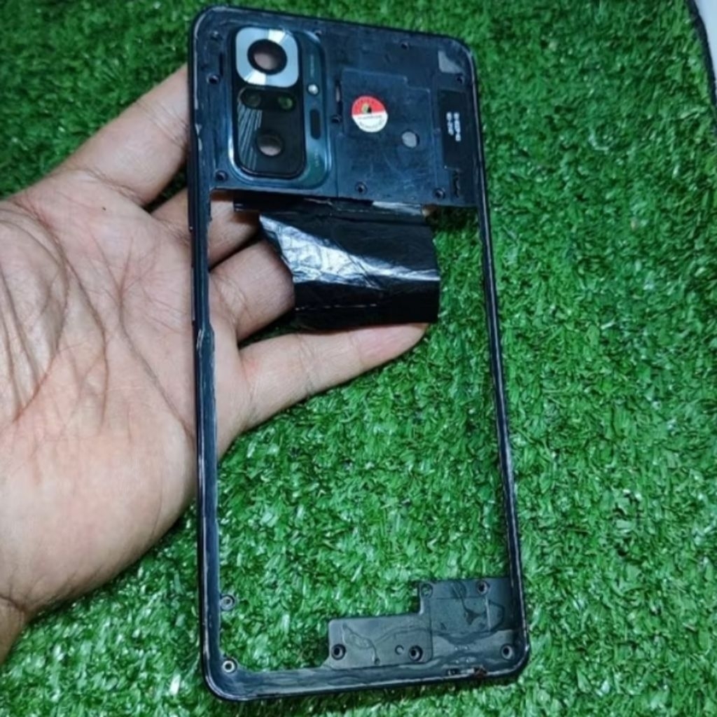 Bezel Redmi Note 10 Pro - Housing Tutup Mesin - Tulangan Tengah Ori Copotan