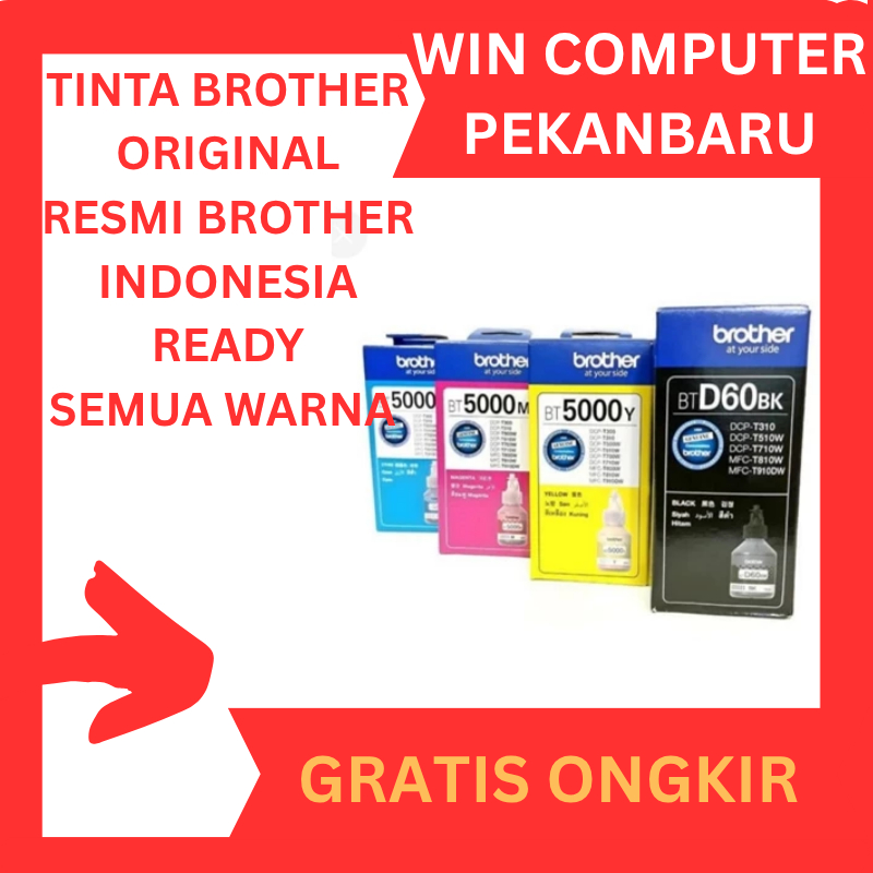 Tinta Brother BT D60BK & BT 5000 ORIGINAL RESMI TINTA BROTHER INDONESIA