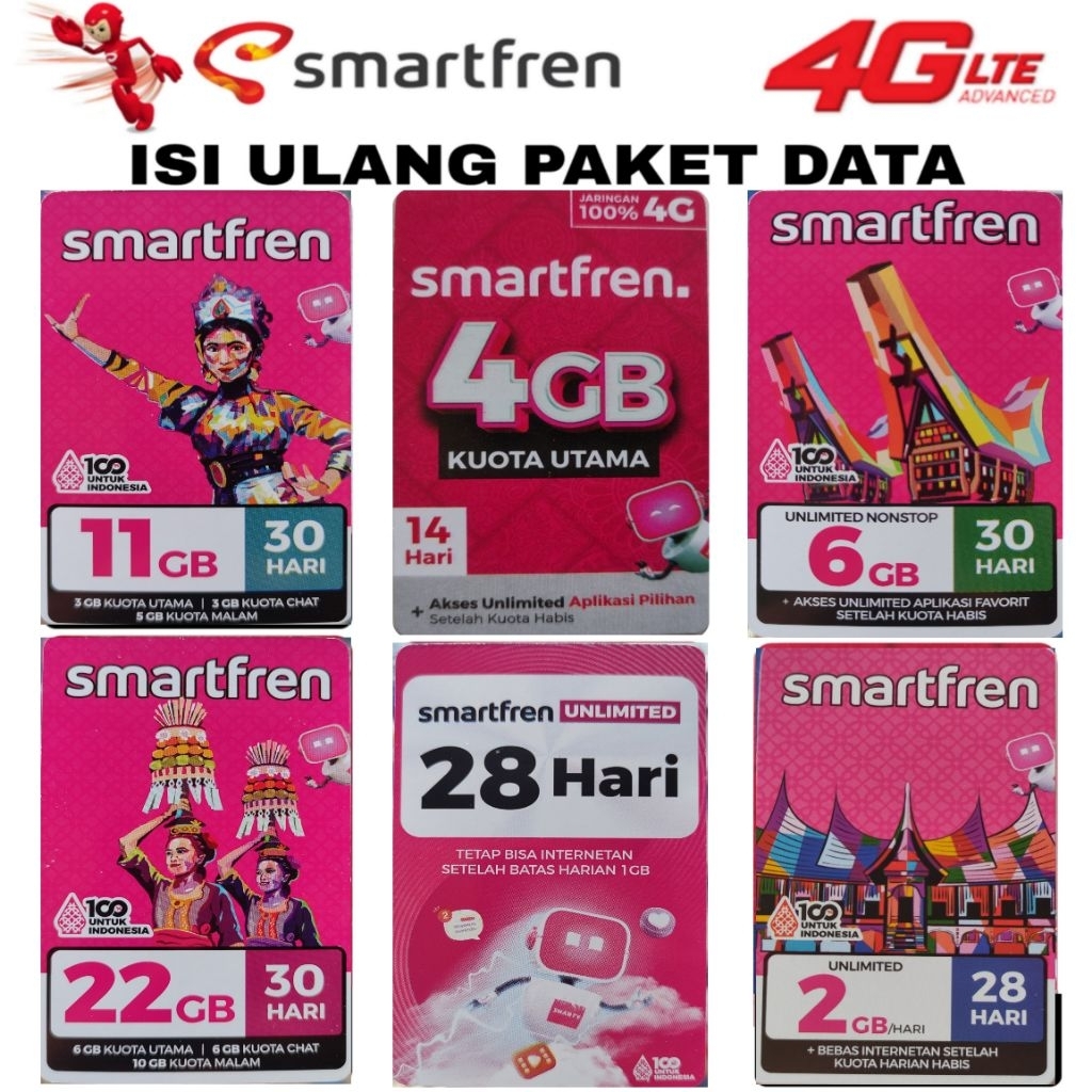 VOUCHER SMARTFREN NONSTOP SMARTFREN UNLIMITED INJECT KUOTA SMARTFREN UNLIMITED(VIA CHAT)