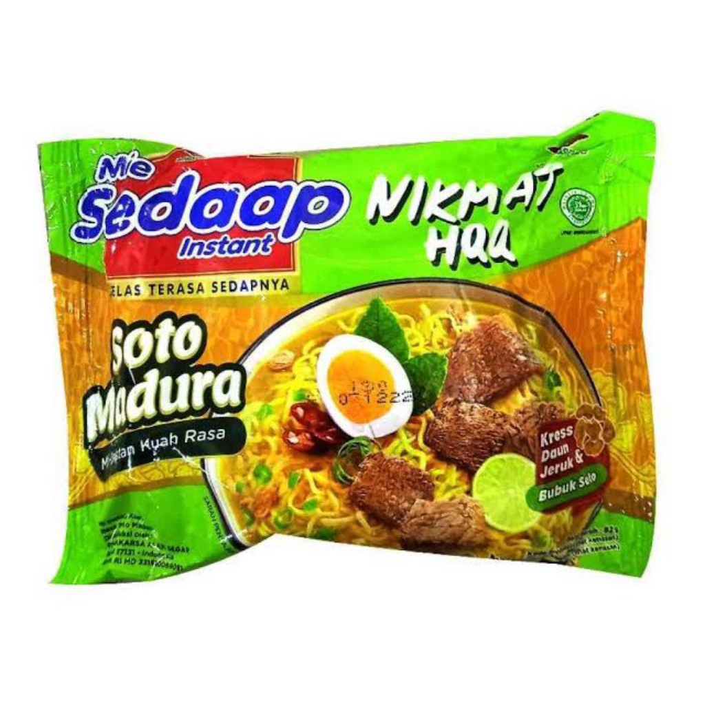 

Sedaap Mie Instan Soto Madura 82 gram