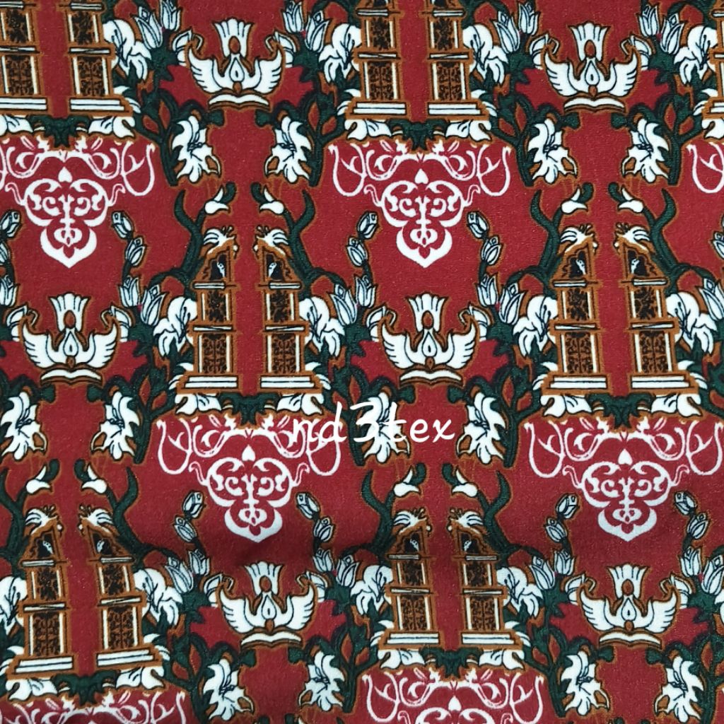 Kain Batik Seragam Sekolah Motif Gapura / Batik Sekolah SD SMP