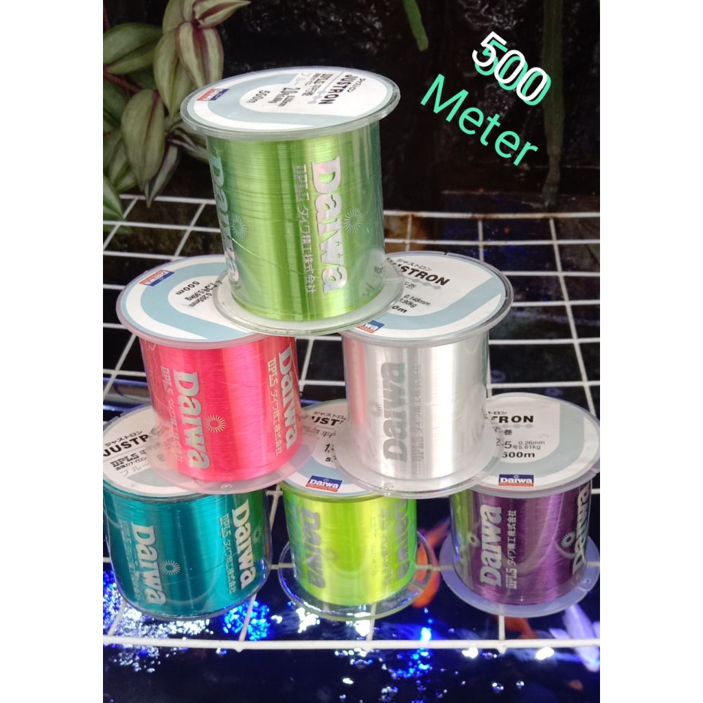 Senar Pancing Justron Daiwa DPLS nyllon 500 meter original