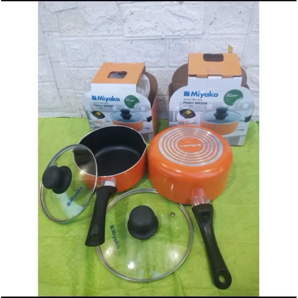 Panci mie teflon tutup kaca miyako Sp 16A| Panci masak air| Panci mie | Panci rebus | Panci stanlist