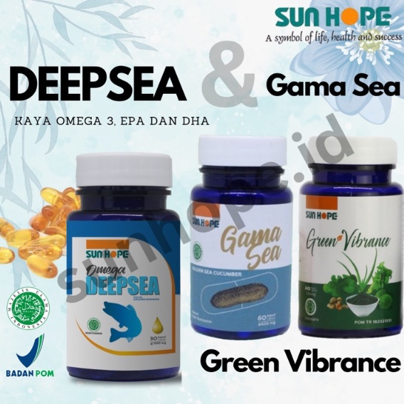 DeepSea Sunhope Minyak ikan omega 3 Deep sea Gama Sun Hope Minyak Ikan