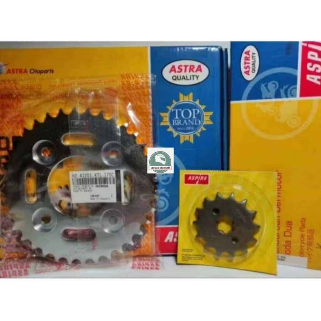 Gir set aspira supra fit new, revo gear 40t/gear satu set lengkap aspira KTL