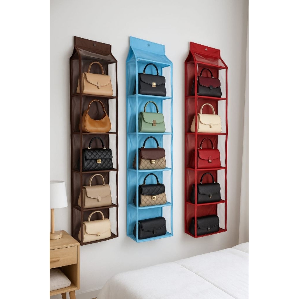 Rak Tas Premium Tebal/Rak Gantung Tas Premium Jumbo/Rak Tas Polos Tebal