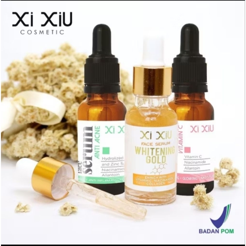 SERUM XI XIU ANTI AGING/SERUM WHITENING GOLD XI XIU/SERUM VIT C XI XIU BPOM/