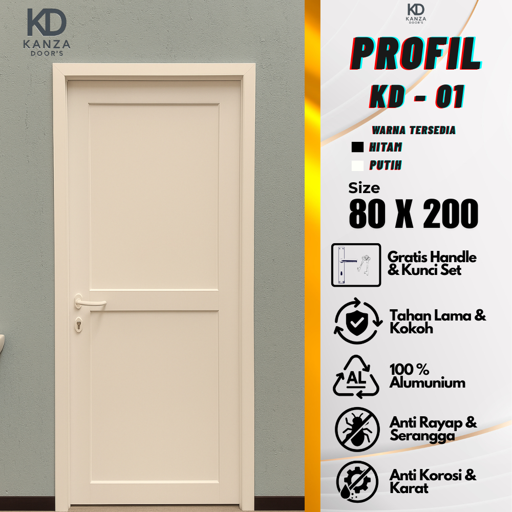 Kanza Doors_Kusen Pintu Aluminium/pintu aluminium rumah/pintu aluminium/pintu kamar