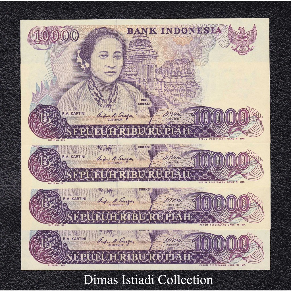 Uang Kuno 10000 Rupiah Tahun 1985 Kartini